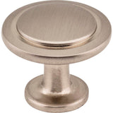 Hardware Resources - 1-1/4'' Diameter Satin Nickel Round Button Gatsby Cabinet Knob - Satin Nickel
