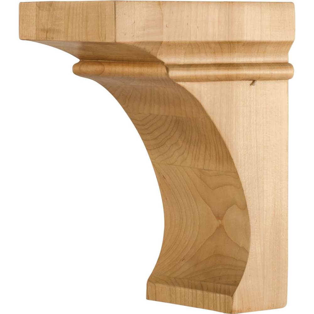 Hardware Resources - 4'' W x 6'' D x 8'' H Hard Maple Cove Corbel - Unfinished