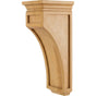 Hardware Resources - 5'' W x 6'' D x 14'' H Rubberwood Mission Corbel - Unfinished