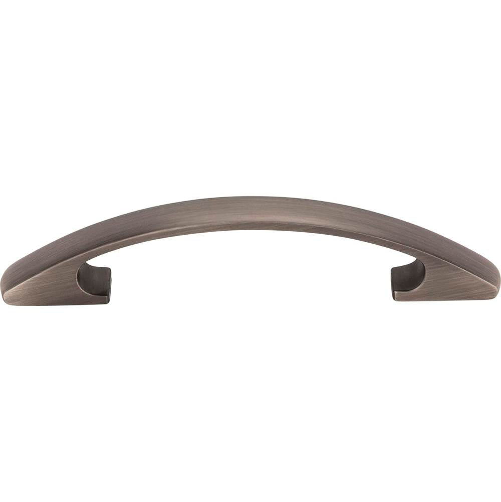 96 mm Center-to-Center Brushed Pewter Arched Strickland Cabinet Pull