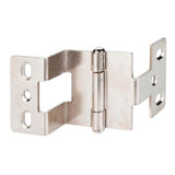 Hardware Resources - Bright Nickel Heavy Duty 3-Knuckle 270 Degree 3/4'' x 3/4'' Hinge 19 mm x 19 mm - Bright Nickel