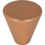 Hardware Resources - 1'' Diameter Satin Bronze Conical Sedona Cabinet Knob - Satin Bronze