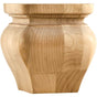 Hardware Resources - 4-1/4'' W x 4-1/4'' D x 4-1/4'' H Maple Square Turned Bun Foot - Unfinished