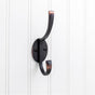 Hardware Resources - 5-7/8'' Brushed Oil Rubbed Bronze Flared Transitional Double Prong Wall Mounted Hook - Brushed Oil Rubbed Bronze