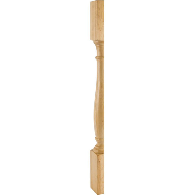 Hardware Resources - 3-1/2'' W x 1-3/4'' D x 35-1/2'' H Oak Split Turned Post - Unfinished