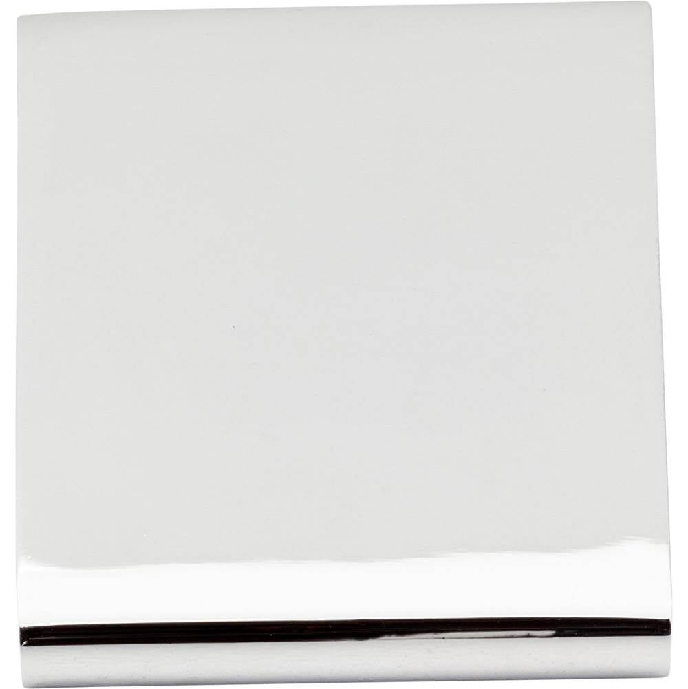 1-1/4'' Overall Length Brushed Chrome Edgefield Cabinet Tab Pull