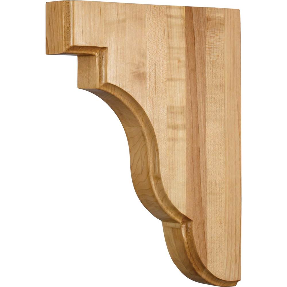 Hardware Resources - 1-3/4'' W x 8-1/2'' D x 11'' H Alder Square Edge Corbel - Unfinished