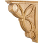 Hardware Resources - 3'' W x 11-5/16'' D x 14'' H Alder Celtic Weave Art Deco Corbel - Unfinished