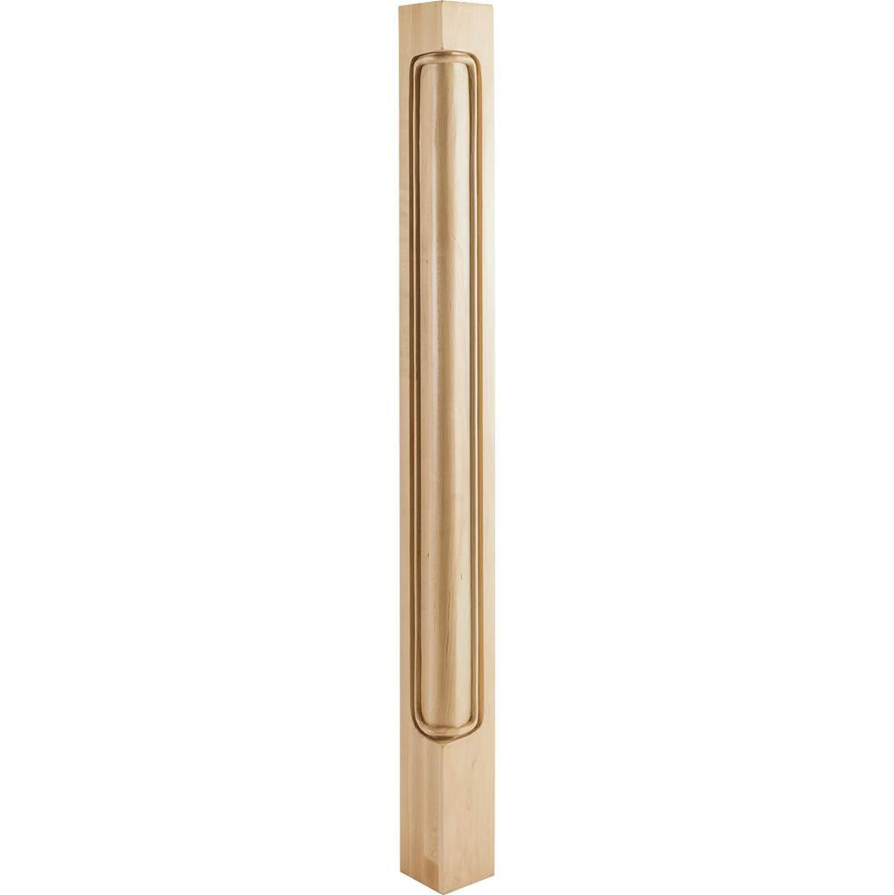 Hardware Resources - 2-3/4'' W x 2-3/4'' D x 35-1/2'' H Rubberwood Beaded Corner Post - Unfinished