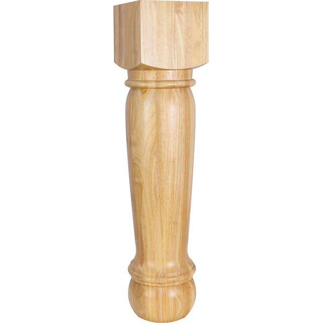 Hardware Resources - 8'' W x 8'' D x 35-1/2'' H White Birch Turned Post - Unfinished