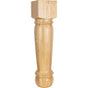 Hardware Resources - 8'' W x 8'' D x 35-1/2'' H White Birch Turned Post - Unfinished