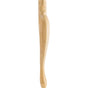 Hardware Resources - 2-1/2'' W x 2-1/2'' D x 35-1/2'' H Maple Queen Anne Leg - Unfinished
