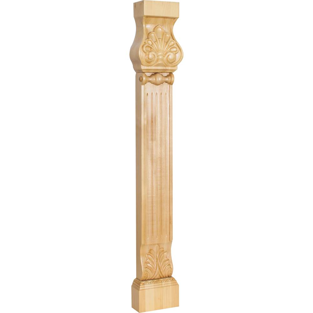 Hardware Resources - 31'' H Maple Acanthus and Shell Pilaster - Unfinished