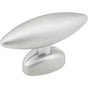 Hardware Resources - 1-9/16'' Overall Length Matte Silver Football Verona Cabinet ''T'' Knob - Matte Silver