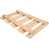 Hardware Resources - 18'' Wooden Stemware Rack - Unfinished