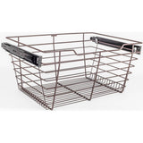 Hardware Resources - Dark Bronze Closet Pullout Basket with Slides 14''D x 23''W x 11''H - Dark Bronze
