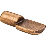 Hardware Resources - Antique Brass 1/4'' Spoon Shelf Support - Priced and Sold by the Thousand - Brushed Antique Brass