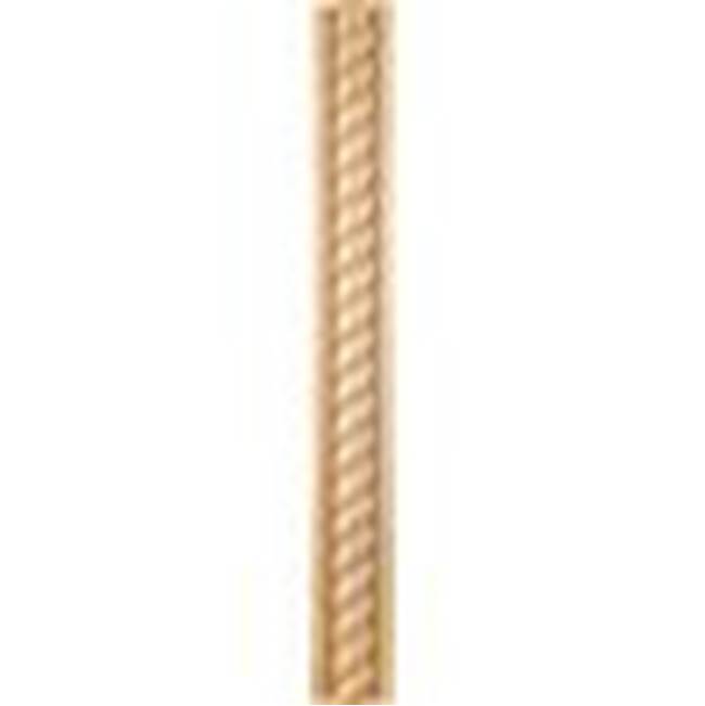 Hardware Resources - 1-1/16'' D x 2-3/4'' H Poplar Rope Corner Moulding - Unfinished