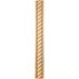 Hardware Resources - 1-1/16'' D x 2-3/4'' H Poplar Rope Corner Moulding - Unfinished