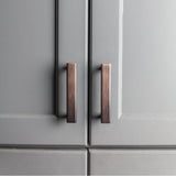 3'' Center-to-Center Brushed Pewter Square Park Cabinet Pull