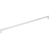 Hardware Resources - 448 mm Center-to-Center Polished Chrome Square Stanton Cabinet Bar Pull - Polished Chrome