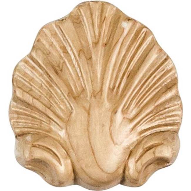 Hardware Resources - 2-1/2'' W x 1/2'' D x 2-3/4'' H Cherry Shell Applique - Unfinished