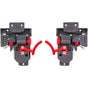 Hardware Resources - 4-Way Adjustable Clip for USE58-Kit Undermount Slides - Sold by the Pair - Grey