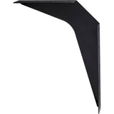 Hardware Resources - 12'' x 18'' Black Workstation Bracket Sold by the Pair - Black