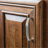 96 mm Center-to-Center Brushed Pewter Rope Detailed Cypress Cabinet Pull
