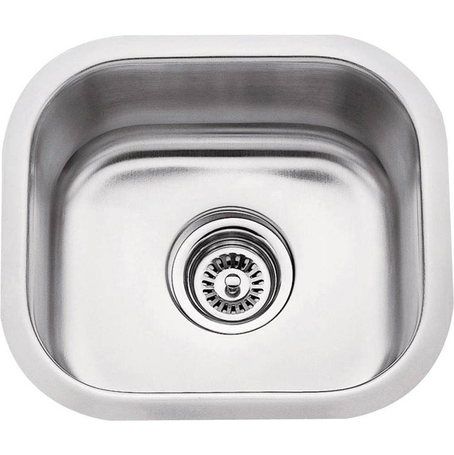 Hardware Resources - 13'' L x 14-1/2'' W x 7'' D Undermount 18 Gauge Stainless Steel Single Bowl Sink - Stainless Steel