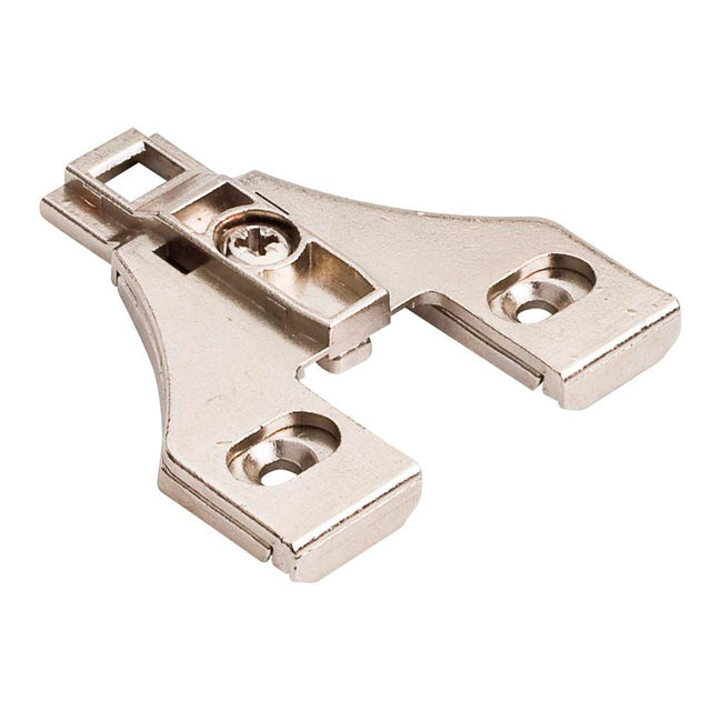 Hardware Resources - Heavy Duty 0 mm Cam Adj Zinc Die Cast Plate Recommended for 125 degree Hinge for 500 Series Euro Hinges - Polished Nickel
