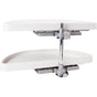 Hardware Resources - 35'' Plastic Half-Moon Lazy Susan - White