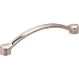 Hardware Resources - 128 mm Center-to-Center Satin Nickel Arched Belfast Cabinet Pull - Satin Nickel