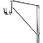 Hardware Resources - Chrome Shelf Bracket with Rod Support for 1-5/16'' Round Closet Rods - Polished Chrome