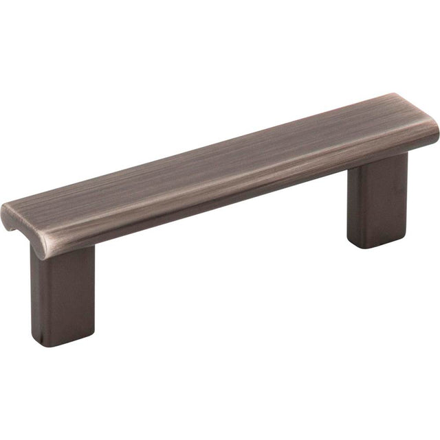 Hardware Resources - 3'' Center-to-Center Brushed Pewter Square Park Cabinet Pull - Brushed Pewter