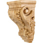 Hardware Resources - 8-1/4'' W x 6-1/2'' D x 14'' H Alder Acanthus Corbel - Unfinished