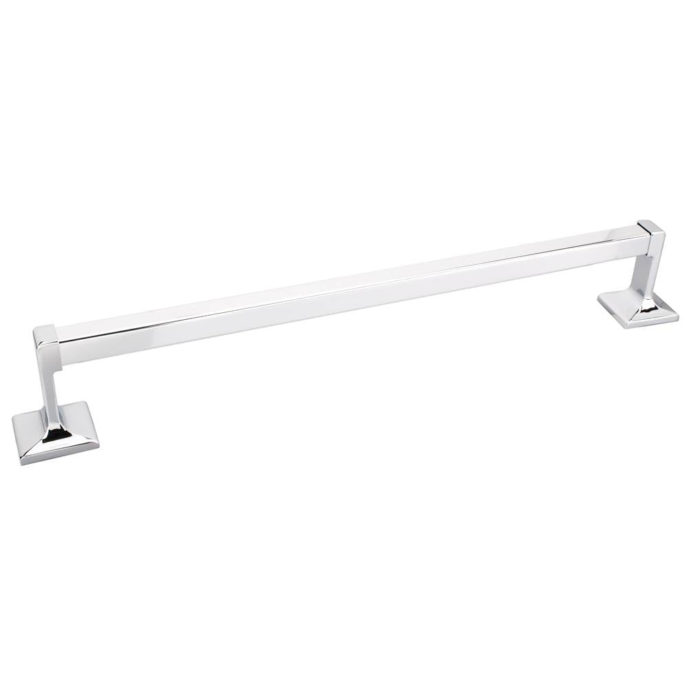 Hardware Resources - Bridgeport Polished Chrome 24'' Single Towel Bar - Retail Packaged - Polished Chrome