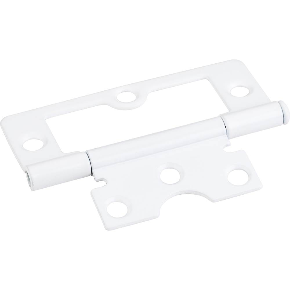 Hardware Resources - White 3'' Swaged Loose Pin Non-Mortise Hinge with 6 Holes - White