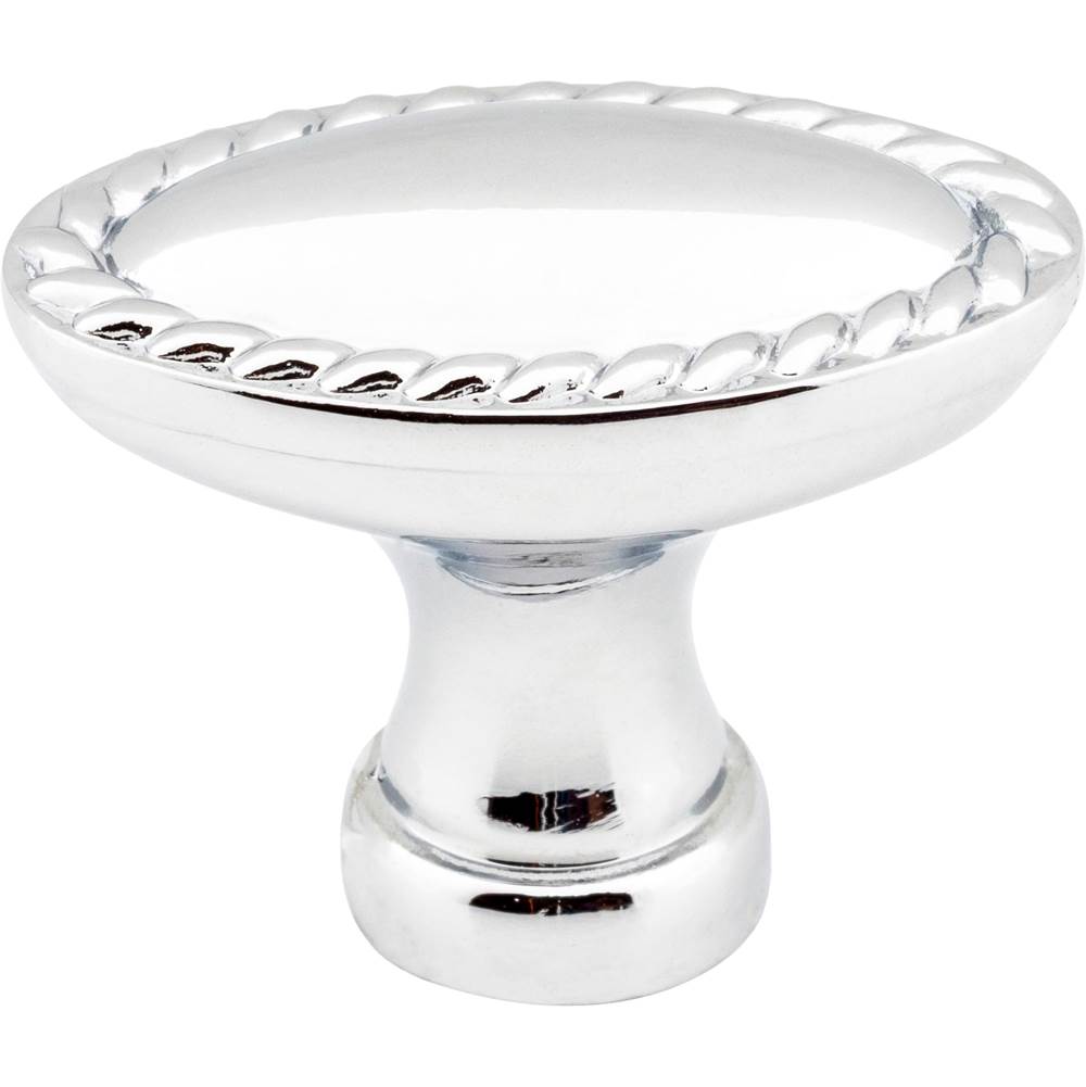 1-3/8'' Overall Length Brushed Pewter Oval Rope Detailed Lindos Cabinet Knob