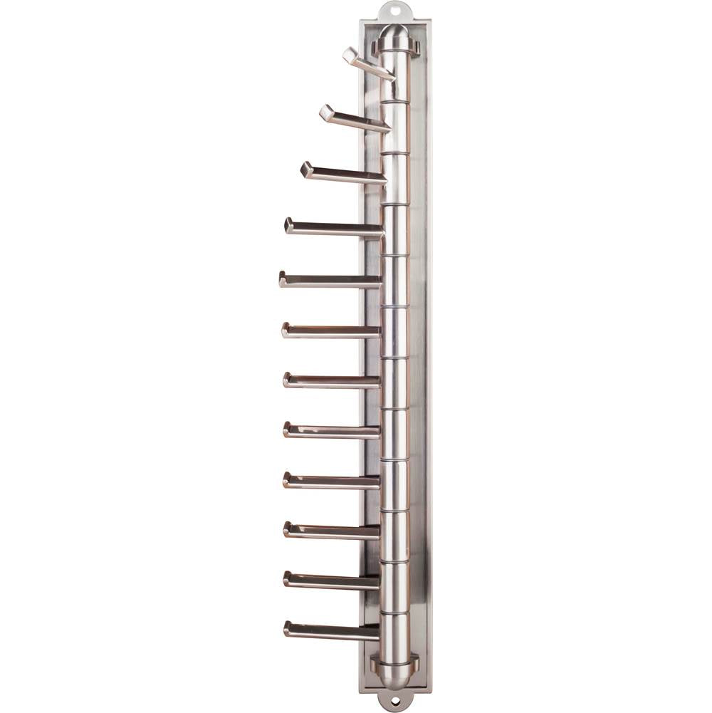 Hardware Resources - Satin Nickel 12-Hook Cascading Tie Organizer - Satin Nickel