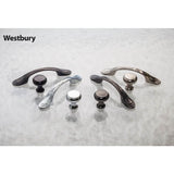 3'' Center-to-Center Brushed Pewter Westbury Cabinet Pull