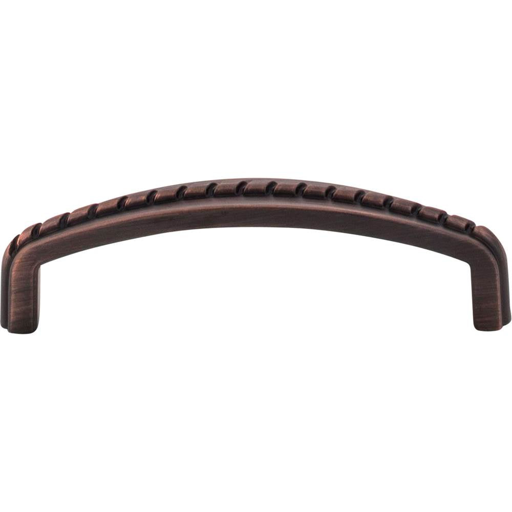 96 mm Center-to-Center Brushed Pewter Rope Detailed Cypress Cabinet Pull