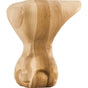 Hardware Resources - 4-1/2'' W x 4-1/2'' D x 6'' H Maple Smooth Ball and Claw Leg - Unfinished