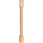 Hardware Resources - 3'' W x 3'' D x 35-1/2'' Alder Rope Post - Unfinished