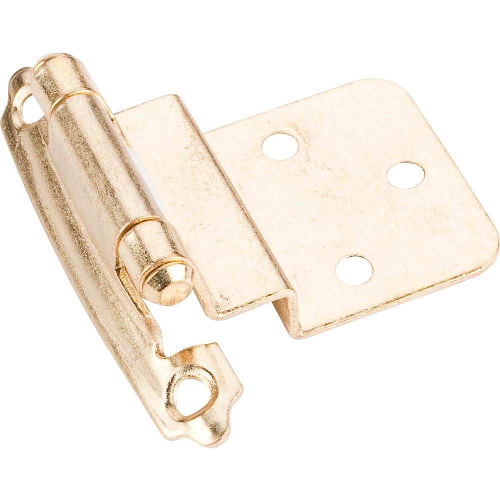 Traditional 3/8'' Inset Hinge with Semi-Concealed Frame Wing - Antique Brass