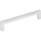 Hardware Resources - 128 mm Center-to-Center Polished Chrome Square Stanton Cabinet Bar Pull - Polished Chrome
