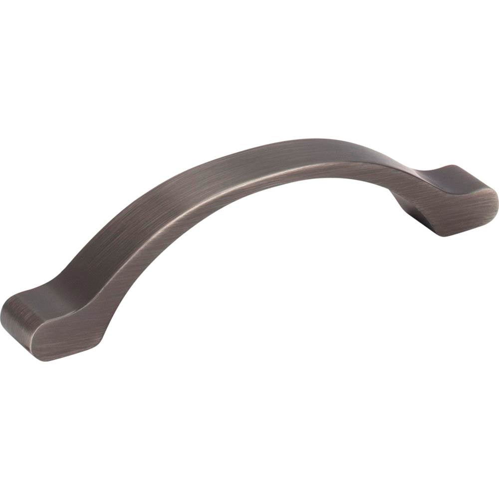 Hardware Resources - 96 mm Center-to-Center Brushed Pewter Arched Seaver Cabinet Pull - Brushed Pewter