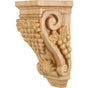 Hardware Resources - 4-1/2'' W x 5'' D x 10'' H White Birch Grape Corbel - Unfinished