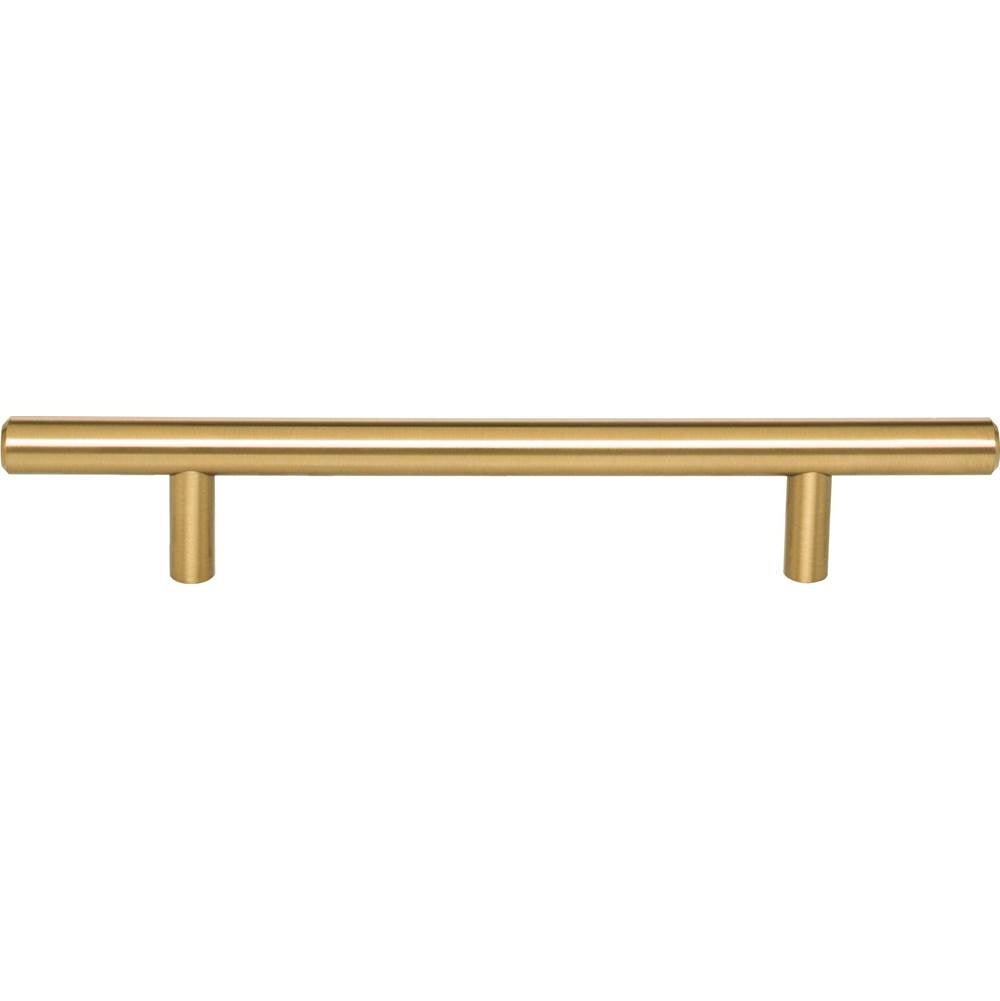 128 mm Center-to-Center Brushed Gold Naples Cabinet Bar Pull