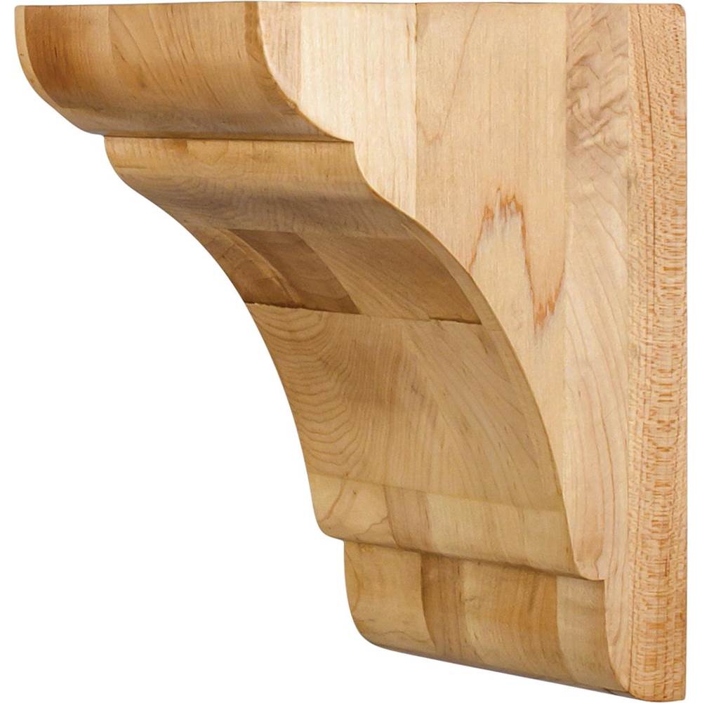 Hardware Resources - 5'' W x 6'' D x 8'' H Hard Maple Minimalist Corbel - Unfinished